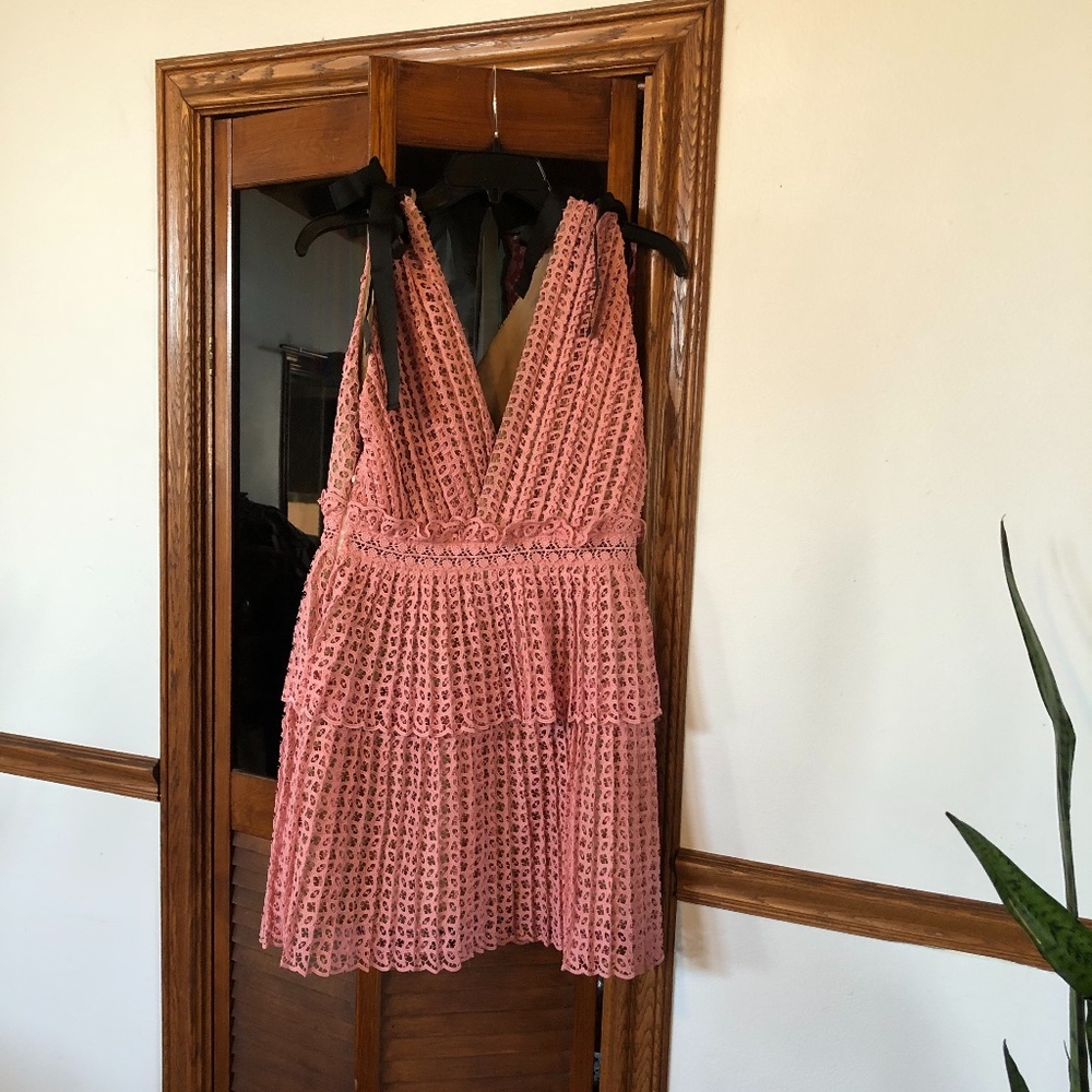 ❌SOLD❌Self portrait tiered lace mini dress - Picture 5 of 12
